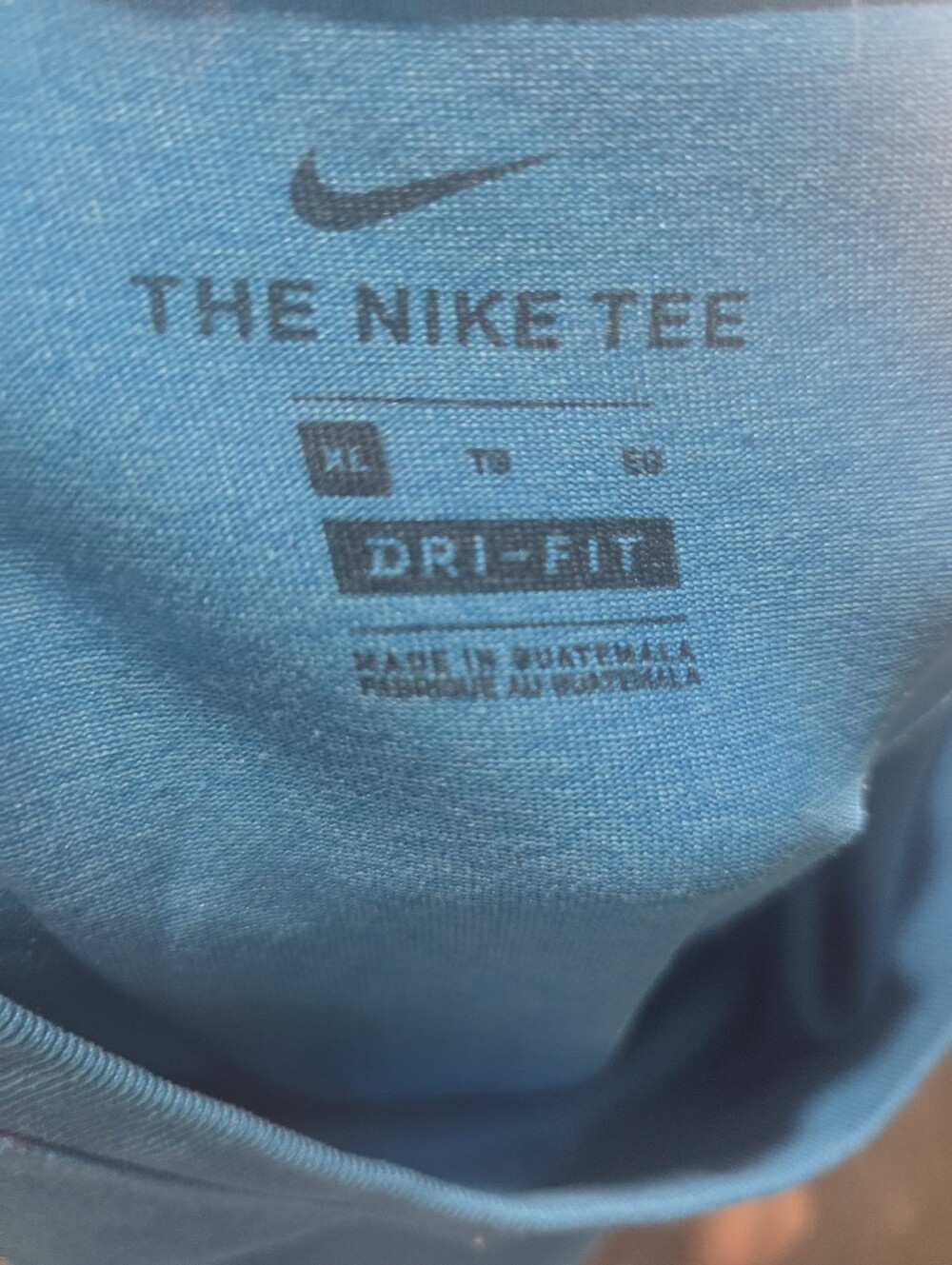 Nike Women's Bright Blue Crew Neck Short Sleeve Tee - Picture 2 of 3
